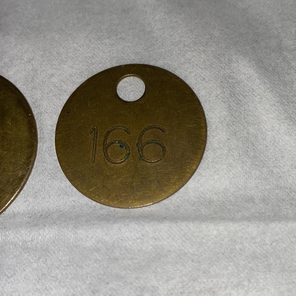 Antique Cape Breton Coal Mine Miners Tags 2 units is this offer - Picture 5 of 6